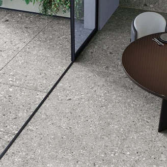 Utendørsflis <strong>Terrazzo Italia</strong>  Grå Matt 61x61 cm Tykkelse 20 mm